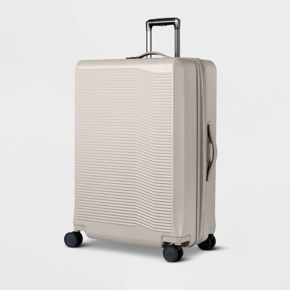 Open Story - Expandable Large Checked Hardside Suitcase Spinner Atmosphere